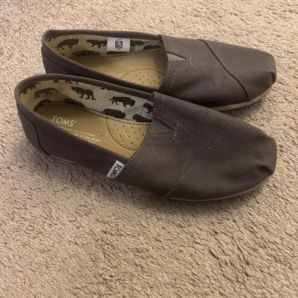 TOMS Charcoal Slip-On Loafers